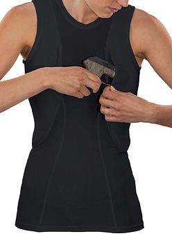  Tank Top Gun Holster for Women - Conceal Carry for Women -  Belly Band Holster for Concealed Carry Tank Top for Women - Ambidextrous  Plus Size Holster w/ Extra Magazine